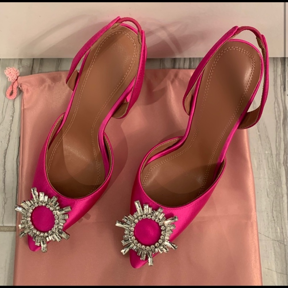 Amina Muaddi Begum Slingbacks Euro 38 (US 8)